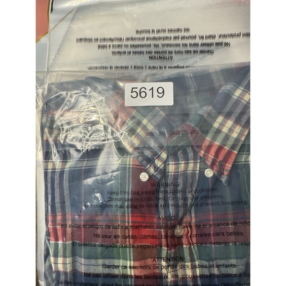 Brooks Brothers 1818 S/S Shirt Size 2XL Fall Colors Regular Fit Non Iron Plaid - Picture 8 of 8